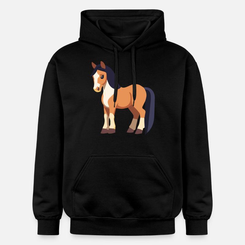 Cheval mignon - Sweat à capuche Softstyle® Gildan Unisexe - noir