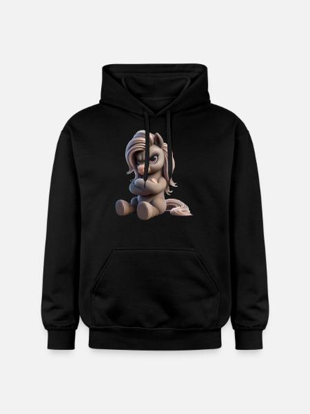 Pony grim 1 - Gildan Unisex Softstyle® Midweight Hoodie - black