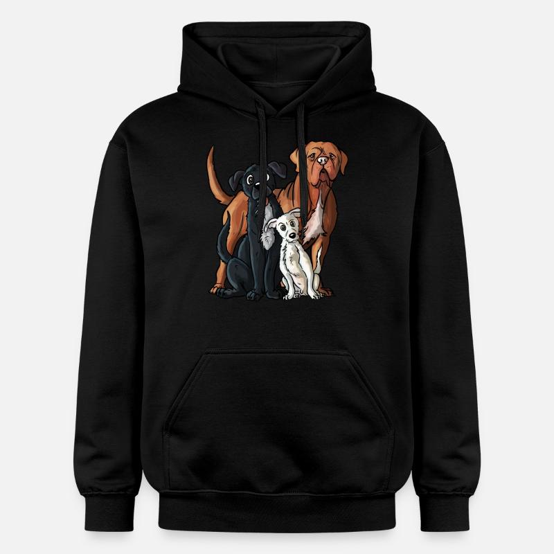 Chiens - Sweat à capuche Softstyle® Gildan Unisexe - noir