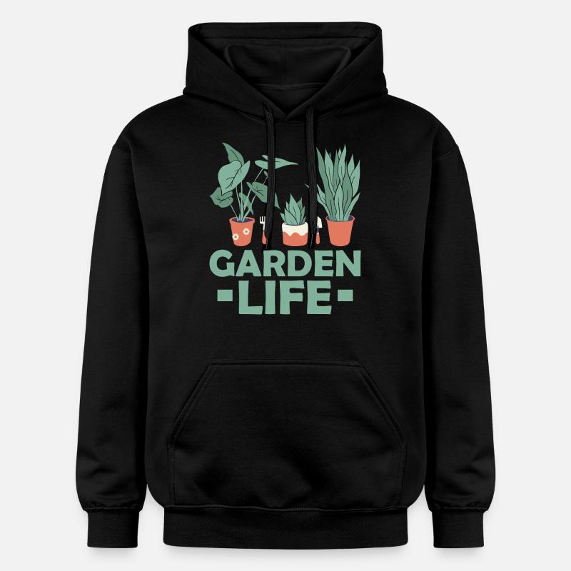 Jardin Jardinage Botanique - Sweat à capuche Softstyle® Gildan Unisexe - noir