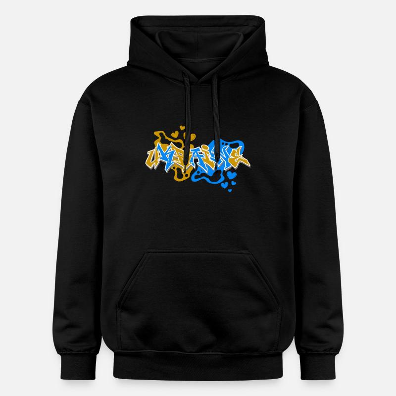 Ukraine Graffiti - Sweat à capuche Softstyle® Gildan Unisexe - noir
