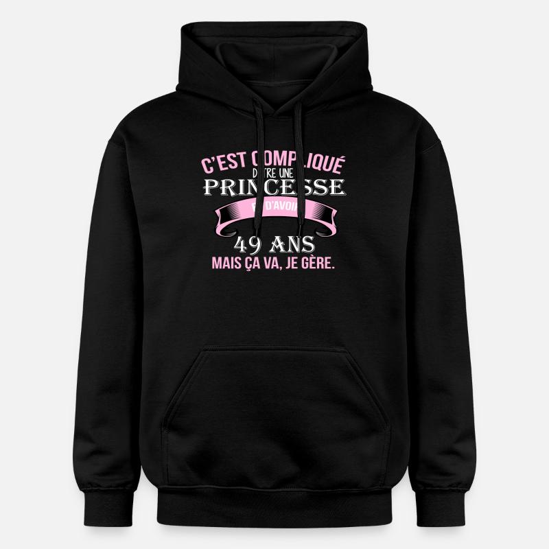 49 ans - Sweat à capuche Softstyle® Gildan Unisexe - noir