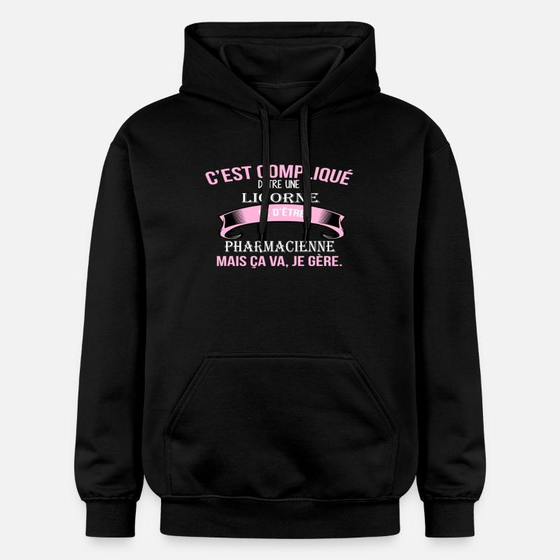 Pharmacienne - Sweat à capuche Softstyle® Gildan Unisexe - noir