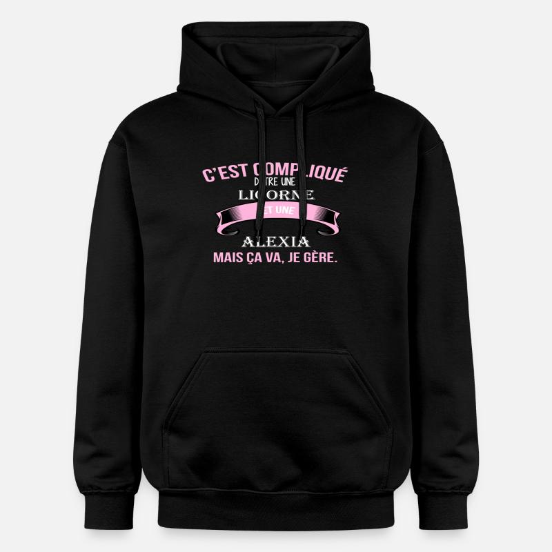 Alexia - Sweat à capuche Softstyle® Gildan Unisexe - noir