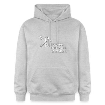 Craftsmen don't mess up, they are creative. - Gildan Unisex Softstyle® Midweight Hoodie - light heather grey - Front - Liana (172cm) & Jaron (178cm)