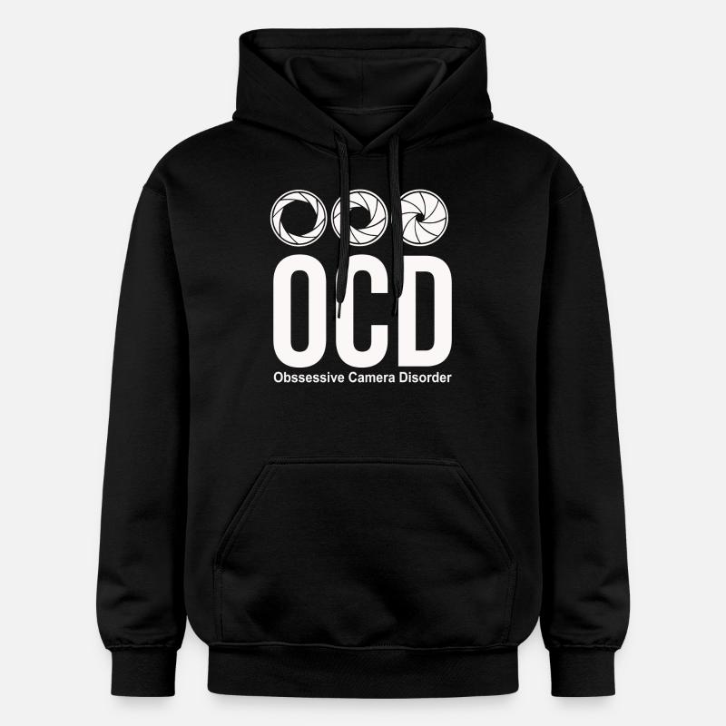 ocd photographer funny - Sweat à capuche Softstyle® Gildan Unisexe - noir