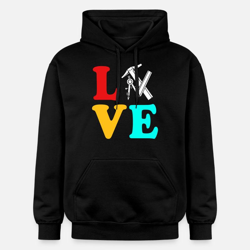 Architecte Architecture - Sweat à capuche Softstyle® Gildan Unisexe - noir