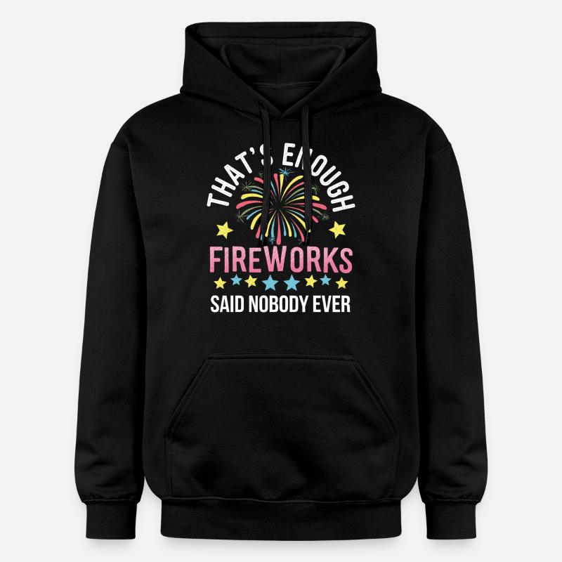 Pyrotechnics Fireworks Pyrotechnics - Gildan Unisex Softstyle® Midweight Hoodie - black
