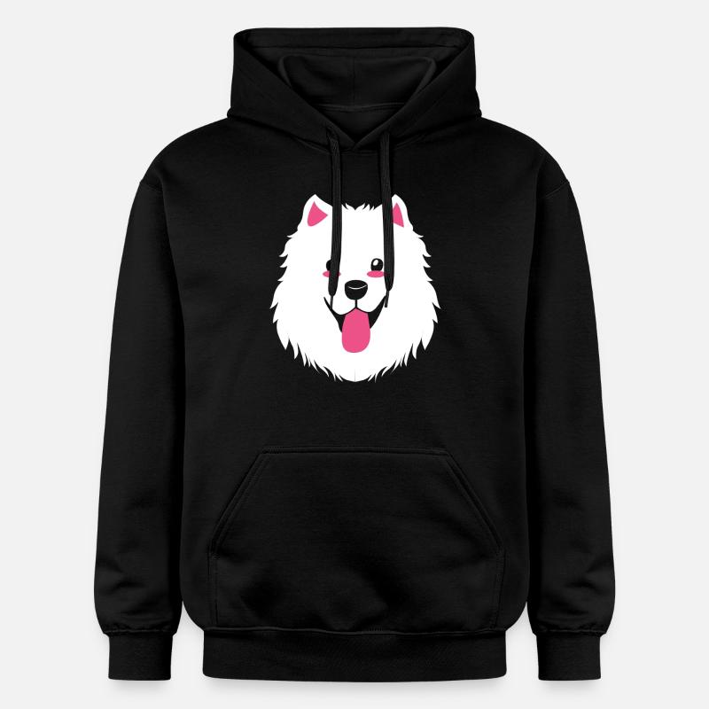 Chien Samoyède Samoyède - Sweat à capuche Softstyle® Gildan Unisexe - noir