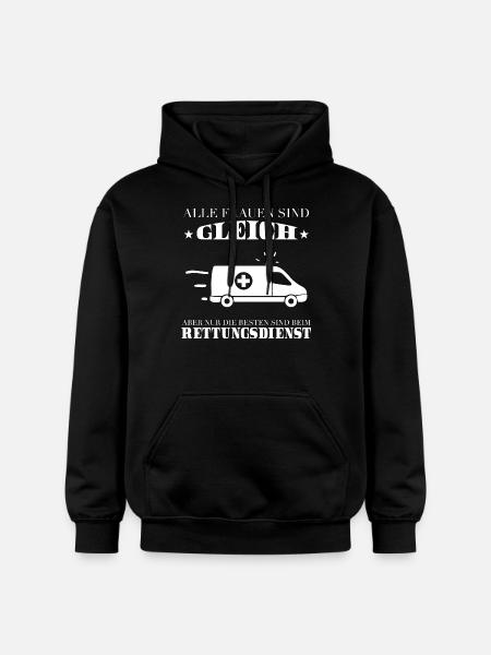 Rescue Service Shirt-Best - Gildan Unisex Softstyle® Midweight Hoodie - black