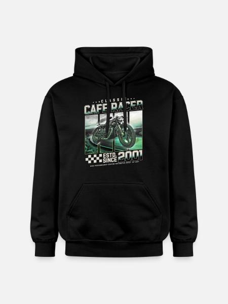 Cafe Racer built in 2001 - Gildan Unisex Softstyle® Midweight Hoodie - black