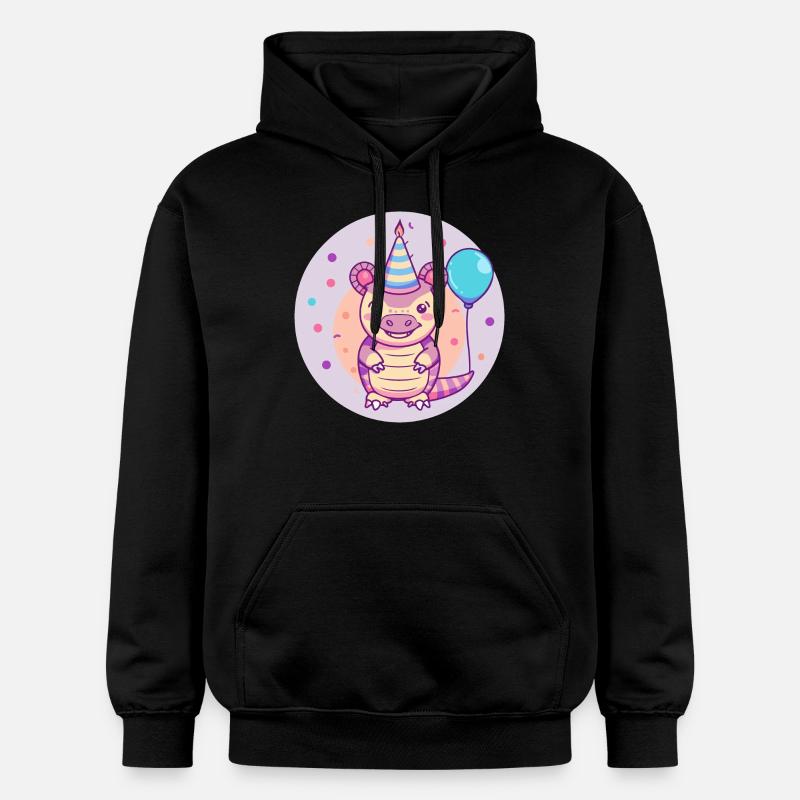 Armadillo Anniversaire Bébé - Sweat à capuche Softstyle® Gildan Unisexe - noir