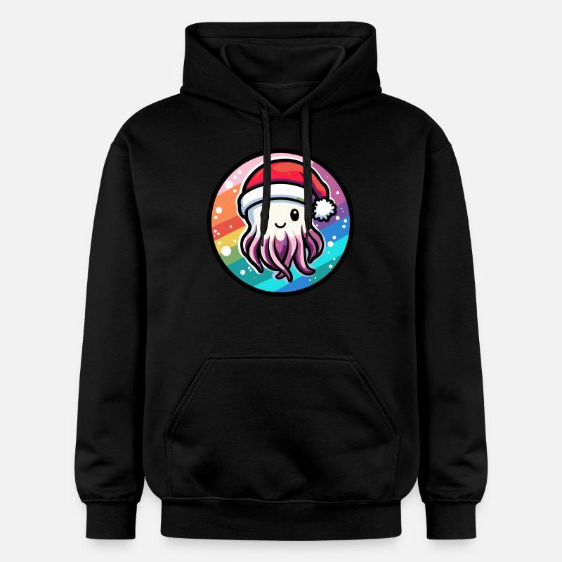 Méduse Noël Noël - Sweat à capuche Softstyle® Gildan Unisexe - noir