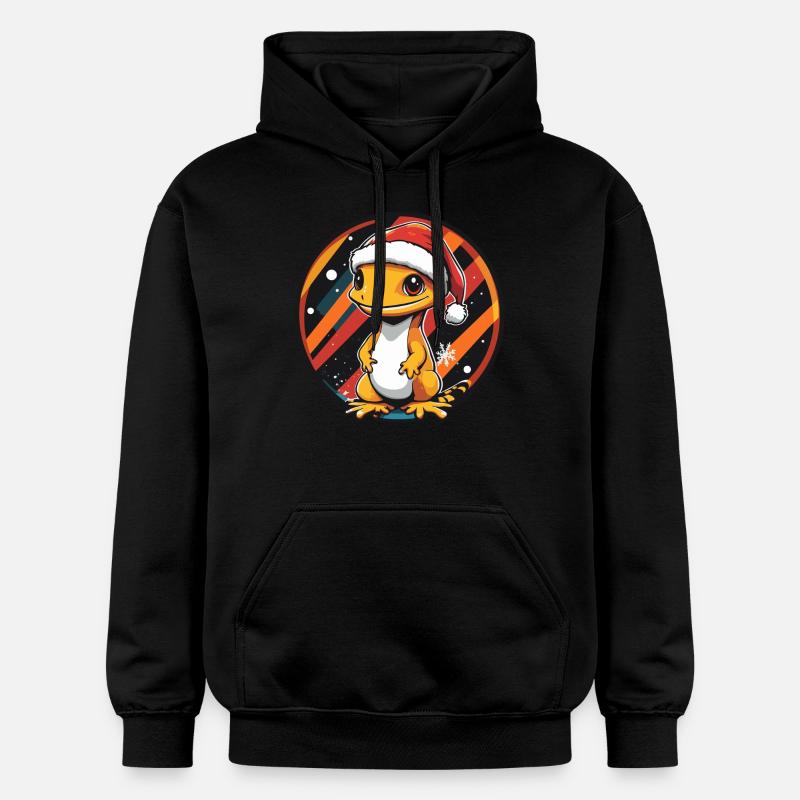 Noël Lizard Noël - Sweat à capuche Softstyle® Gildan Unisexe - noir