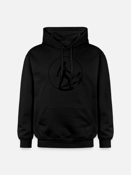 Nordic Walking Sports - Gildan Unisex Softstyle® Midweight Hoodie - black