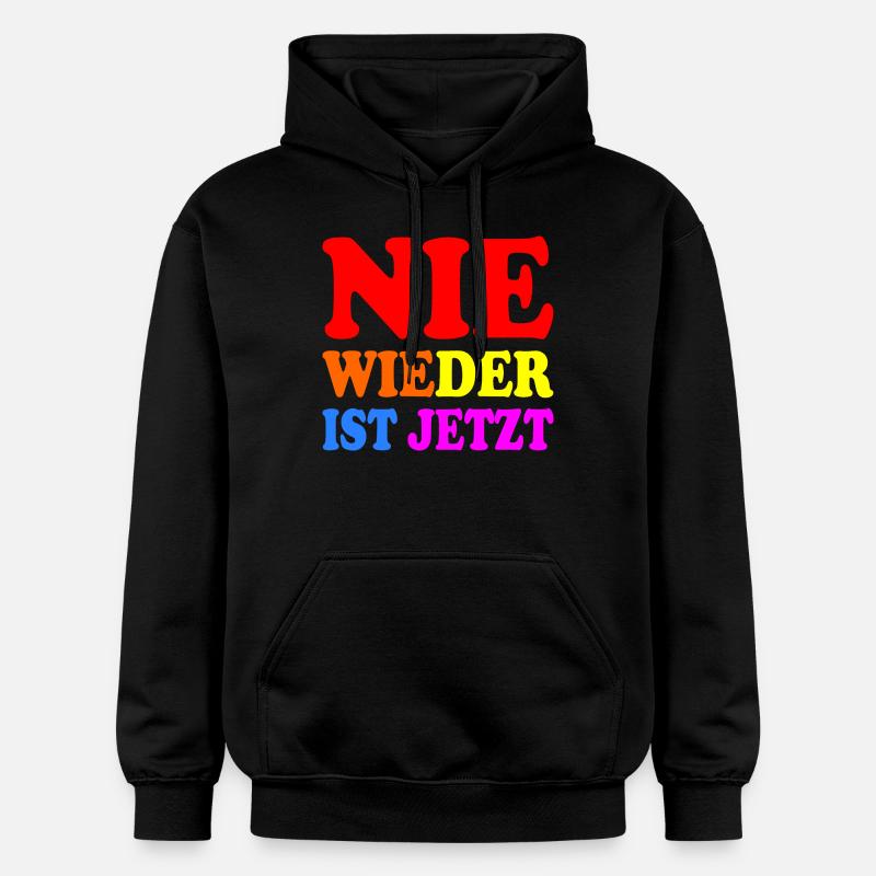 Plus jamais ça n’est maintenant - Sweat à capuche Softstyle® Gildan Unisexe - noir