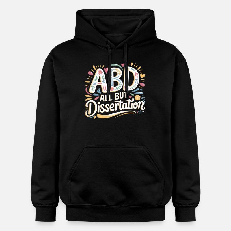 ABD All But Dissertation 7 - Gildan Unisex Softstyle® Midweight Hoodie - Schwarz
