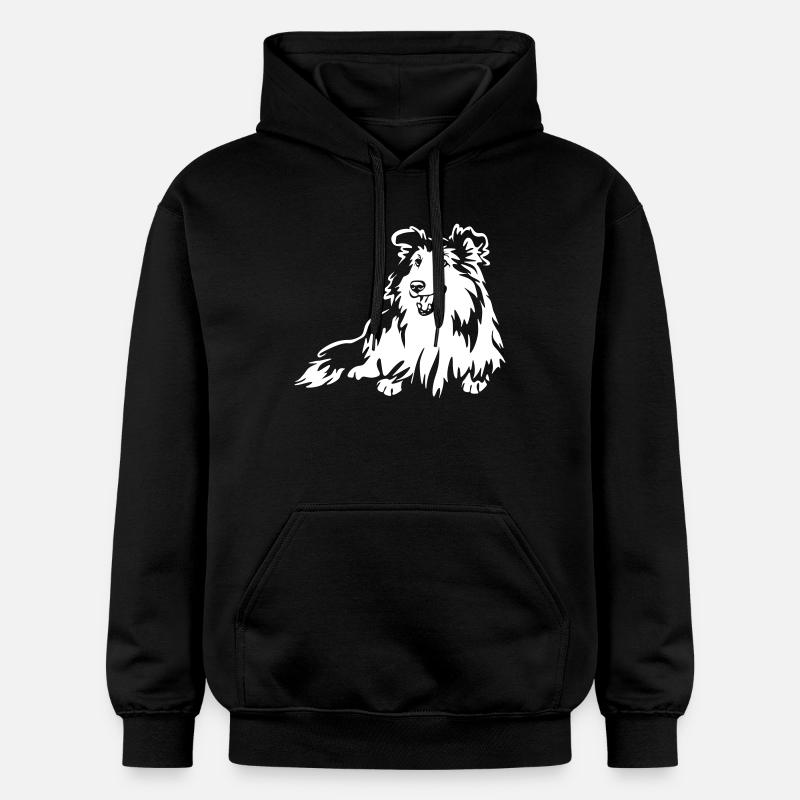 Sheltie "Black Edition" - Sweat à capuche Softstyle® Gildan Unisexe - noir