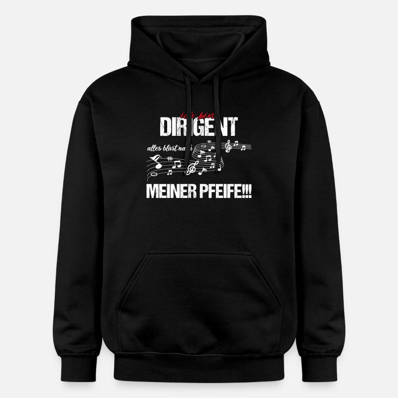 Ich bin Dirigent - Gildan Unisex Softstyle® Midweight Hoodie - Schwarz