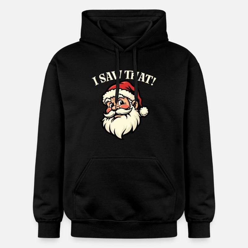 J’ai vu ça - Père Noël - Sweat à capuche Softstyle® Gildan Unisexe - noir