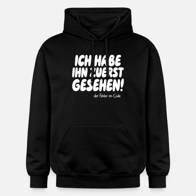 J’ai vu l’erreur en premier - Sweat à capuche Softstyle® Gildan Unisexe - noir