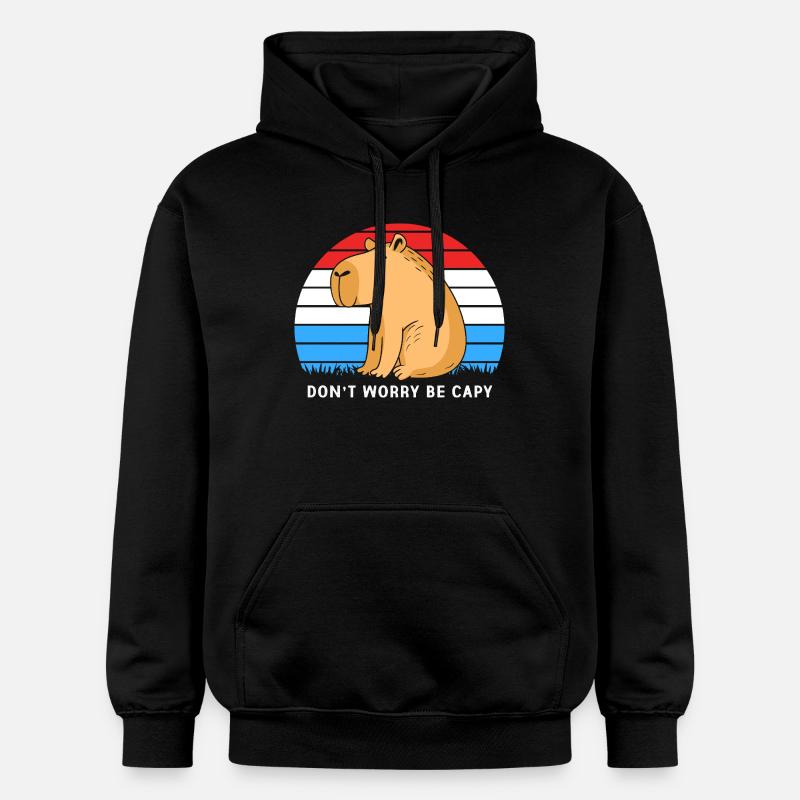 Capybara - Sweat à capuche Softstyle® Gildan Unisexe - noir