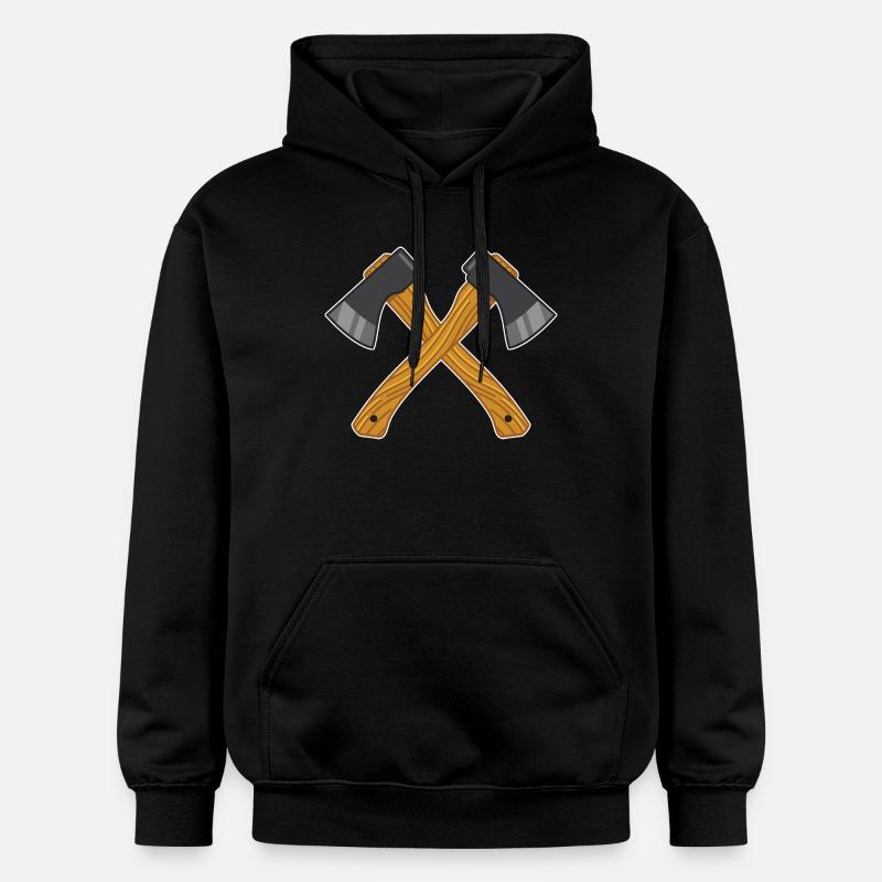 Axes croisés - Sweat à capuche Softstyle® Gildan Unisexe - noir