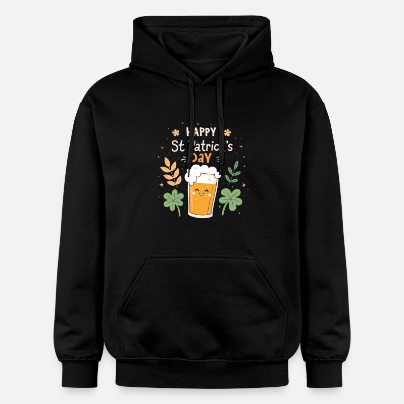 Bière joyeuse Saint Patrick - Sweat à capuche Softstyle® Gildan Unisexe - noir