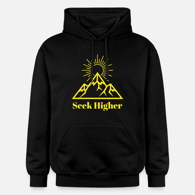Cherchez une lueur sommitale plus élevée - Sweat à capuche Softstyle® Gildan Unisexe - noir