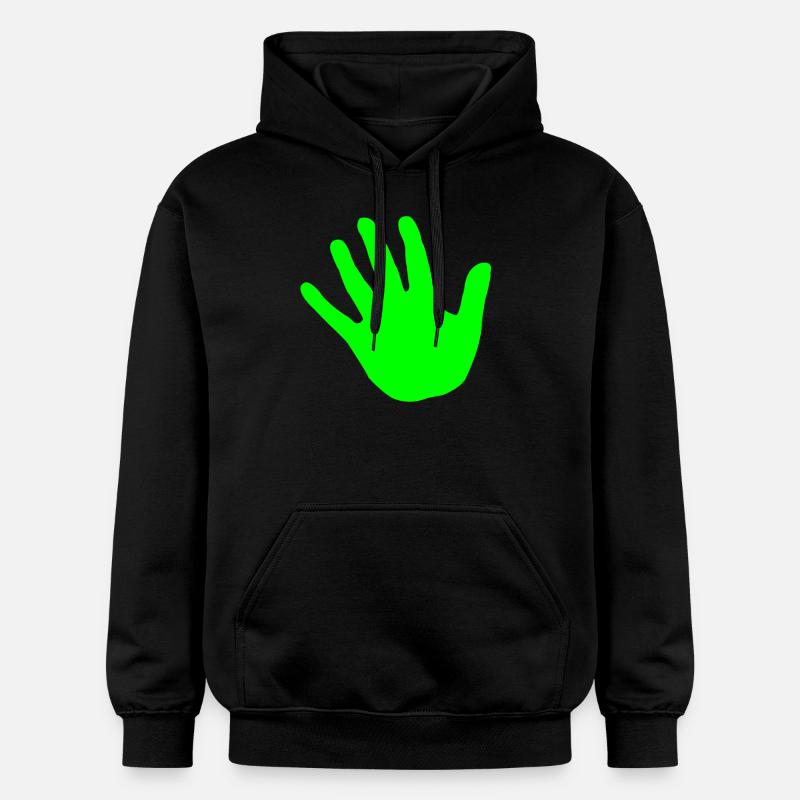 vert main - Sweat à capuche Softstyle® Gildan Unisexe - noir