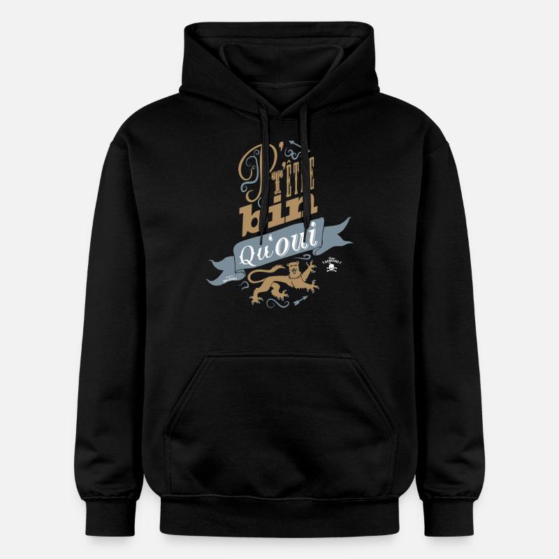 P't'être bin qu'oui - Sweat à capuche Softstyle® Gildan Unisexe - noir