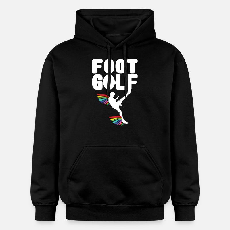 Golf à pied - Sweat à capuche Softstyle® Gildan Unisexe - noir