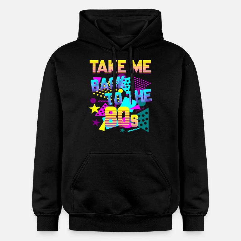 Ramenez-moi dans les années 80 - Sweat à capuche Softstyle® Gildan Unisexe - noir