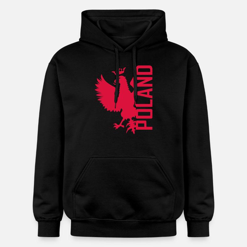 Aigle Polska - Polen - Adler - Pologne - Sweat à capuche Softstyle® Gildan Unisexe - noir