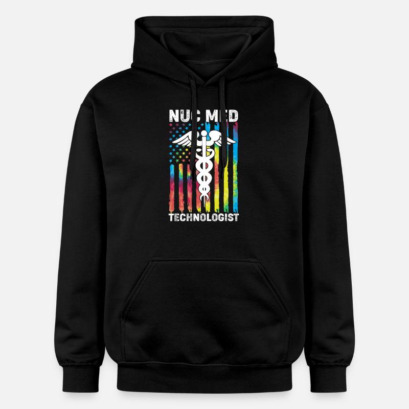 Radiologie Nuklear Atom Nuklearmedizin - Gildan Unisex Softstyle® Midweight Hoodie - Schwarz