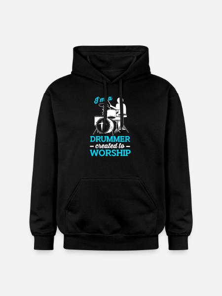 Drumsticks Drums Drummers - Gildan Unisex Softstyle® Midweight Hoodie - black