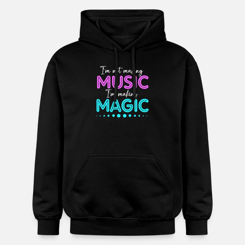 DJ Djing Label Clavier - Sweat à capuche Softstyle® Gildan Unisexe - noir
