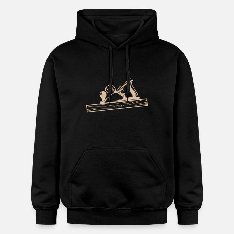 Menuisier Rabot Design - Sweat à capuche Softstyle® Gildan Unisexe - noir