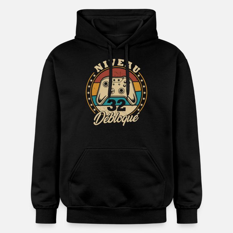 Niveau 32 débloque - Sweat à capuche Softstyle® Gildan Unisexe - noir