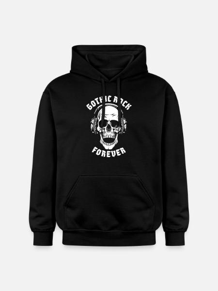 GOTHIC ROCK FOREVER - Gildan Unisex Softstyle® Midweight Hoodie - black