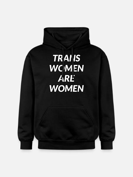 Transfrauen sind Frauen - Gildan Unisex Softstyle® Midweight Hoodie - Schwarz