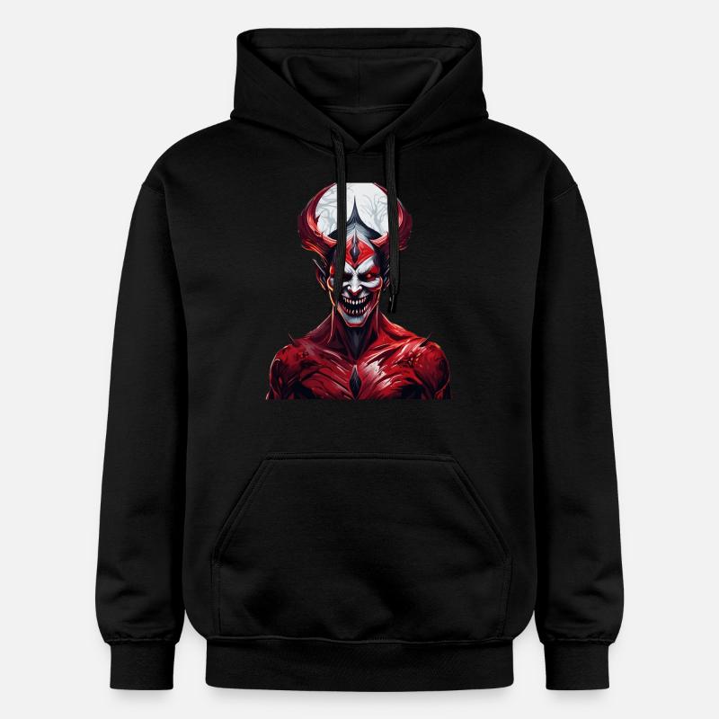 Gruseliges Halloween-partykostüm Dämon - Sweat à capuche Softstyle® Gildan Unisexe - noir