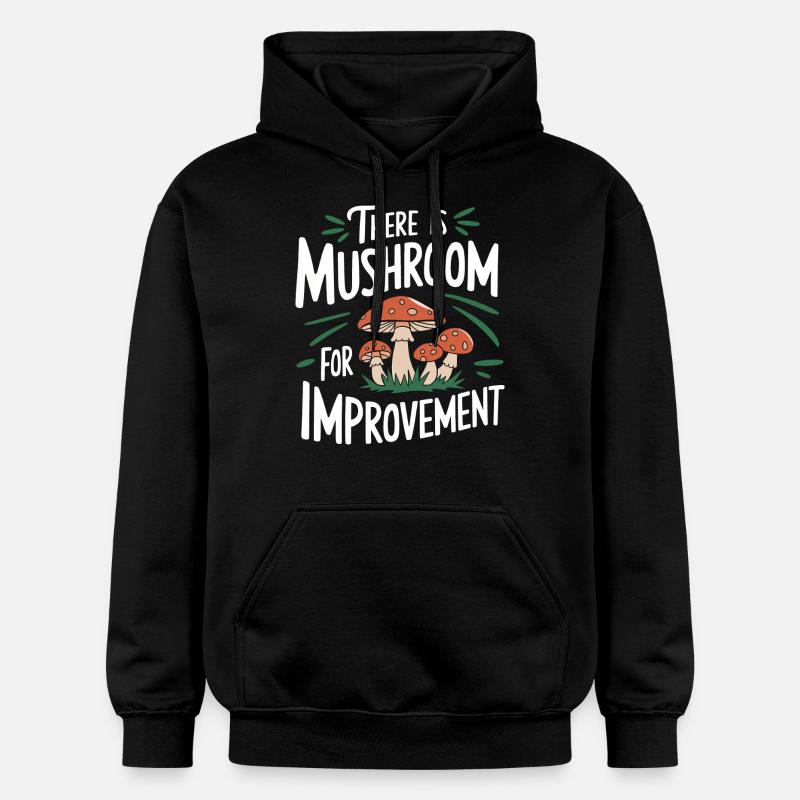 Champignons Champignons Champignon Champignon - Sweat à capuche Softstyle® Gildan Unisexe - noir