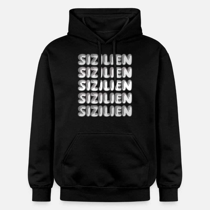 La Sicile comme voyage - Sweat à capuche Softstyle® Gildan Unisexe - noir