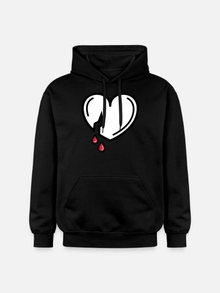 Bloody Love - Gildan Unisex Softstyle® Midweight Hoodie - black
