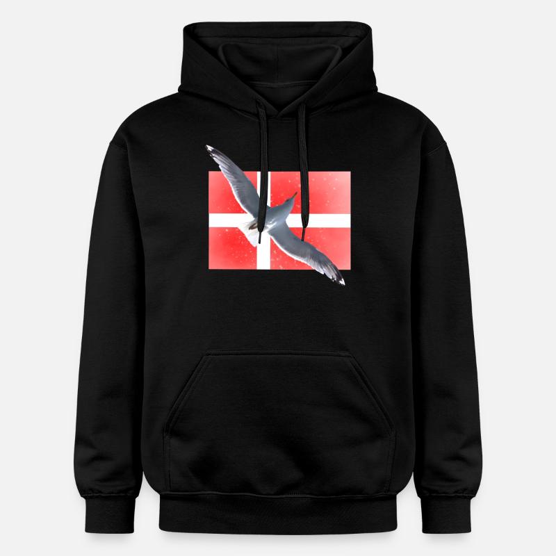 Danemark Mouette Danmark - Sweat à capuche Softstyle® Gildan Unisexe - noir