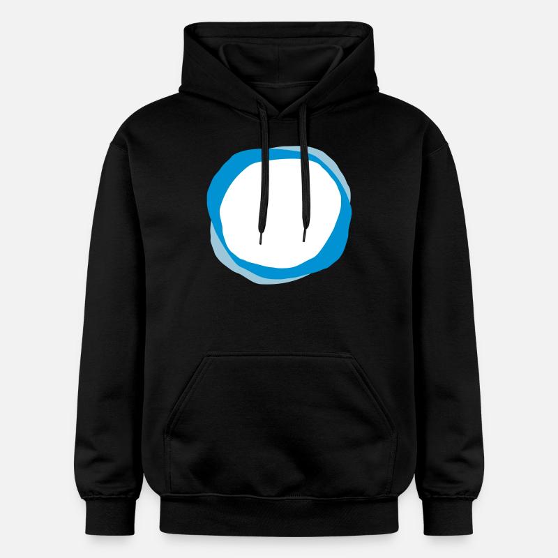 cercles psychédéliques - Sweat à capuche Softstyle® Gildan Unisexe - noir