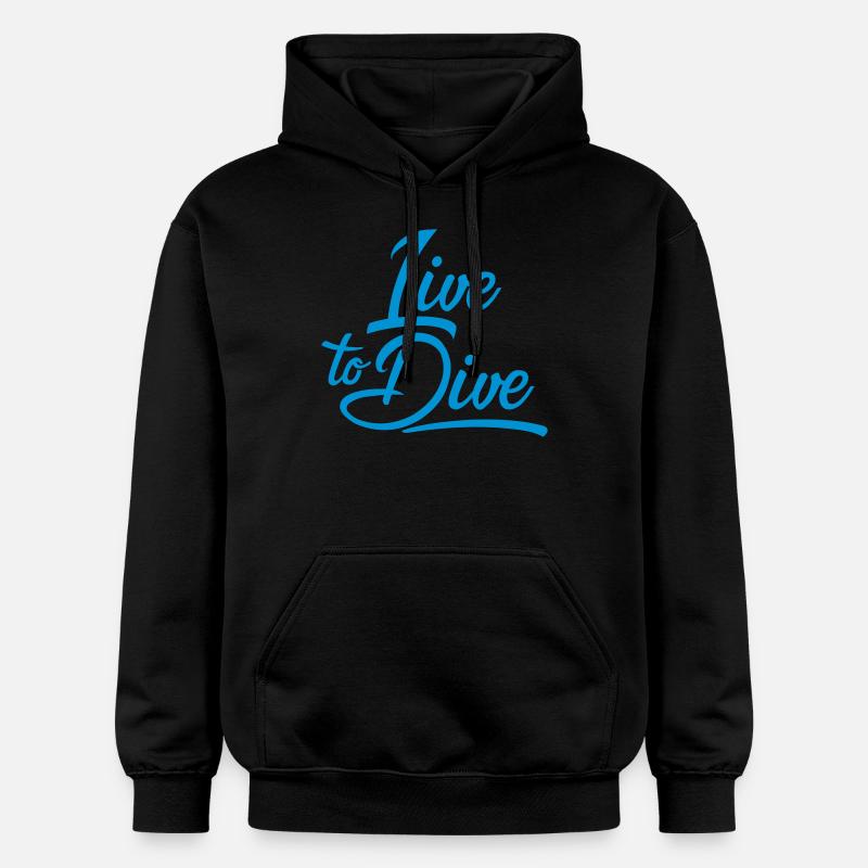 plongée - Sweat à capuche Softstyle® Gildan Unisexe - noir
