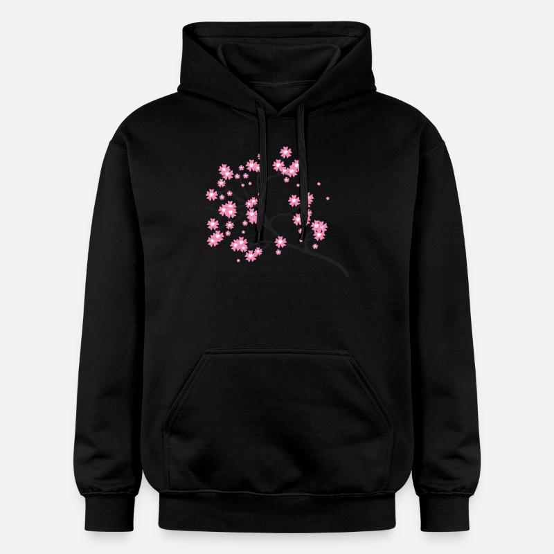 Belles fleurs! - Sweat à capuche Softstyle® Gildan Unisexe - noir