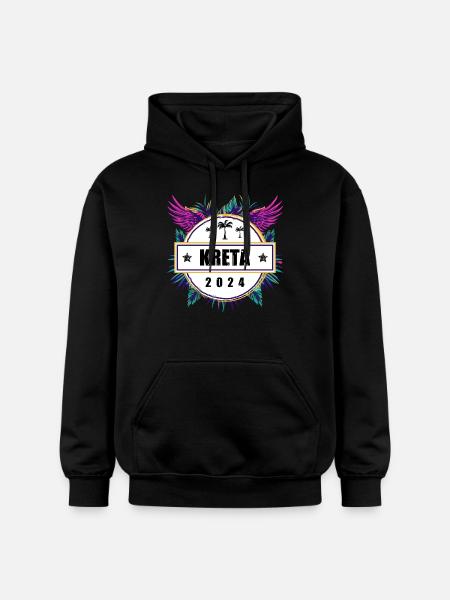 Crete 2024 Team - Gildan Unisex Softstyle® Midweight Hoodie - black